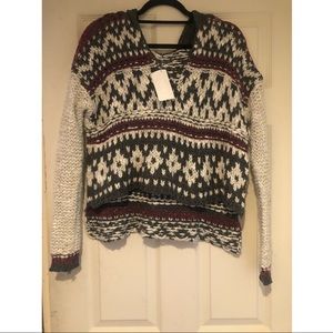 Free People Hooded Cardigan